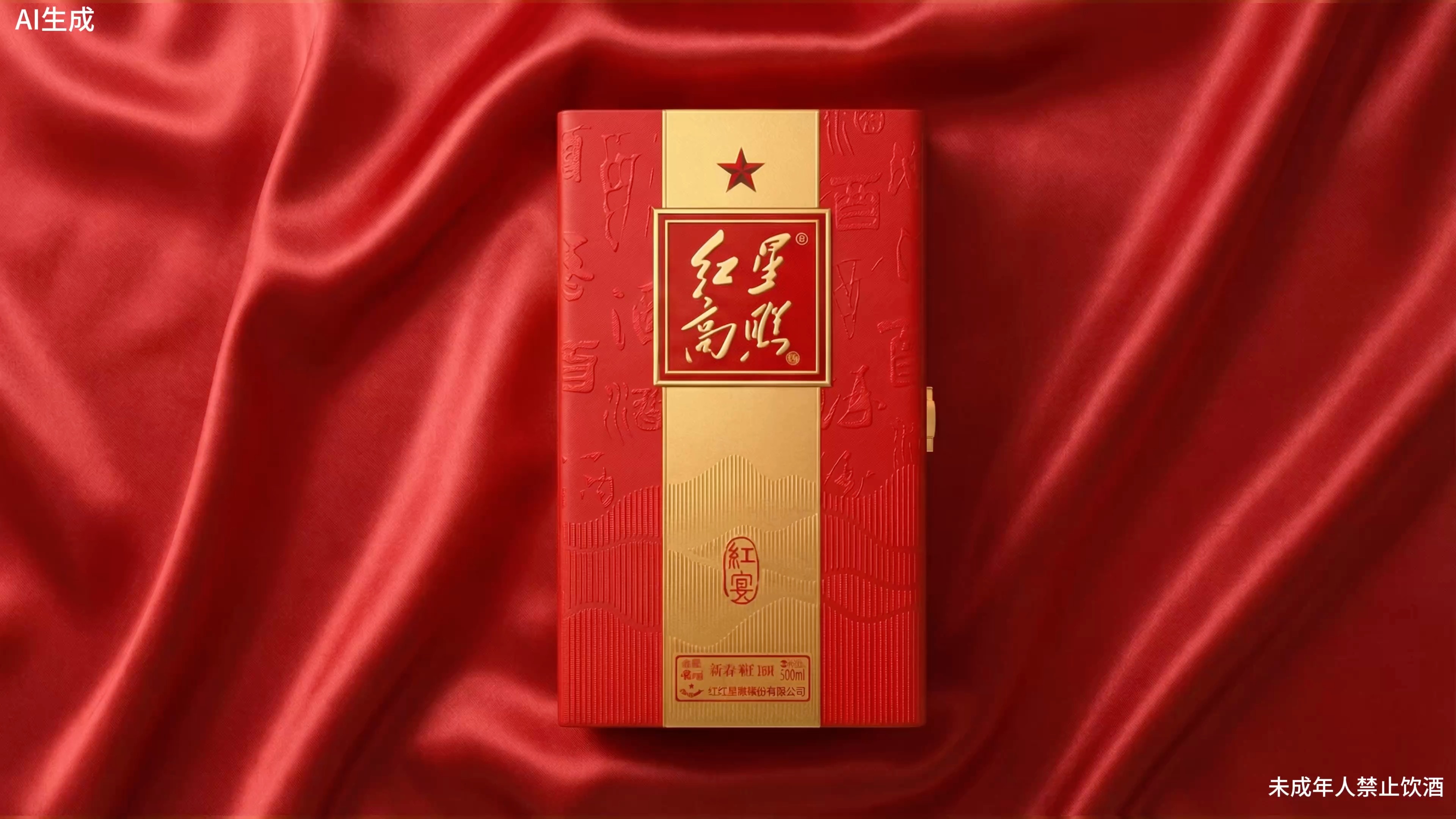 红星二锅头《红星高照》 作品画面